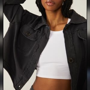 Free people Saturdays shirt jacket grey